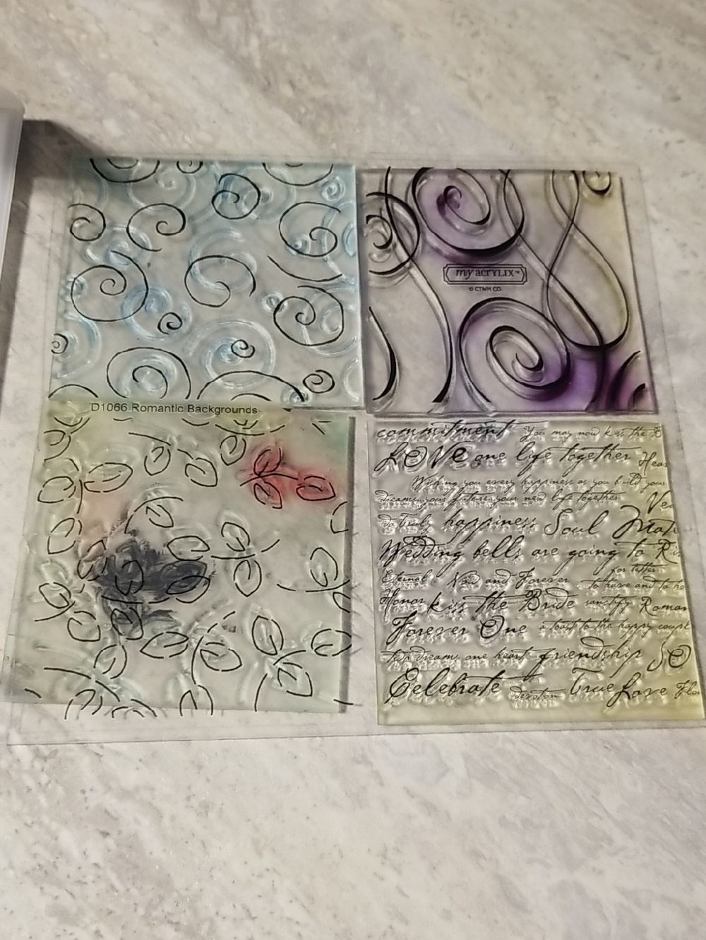 Close To My Heart Clear Stamp Set Romantic Backgrounds